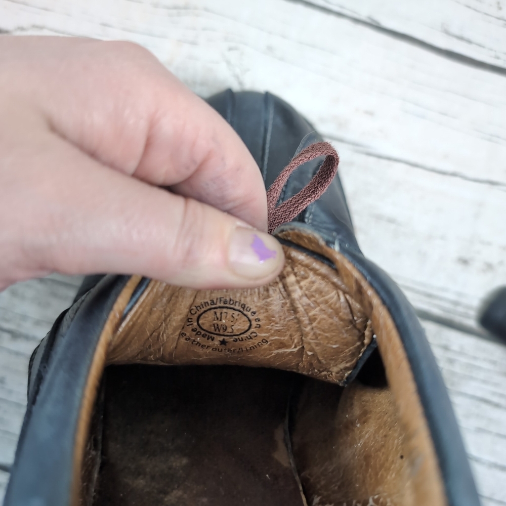 John Fluevog 7th Heaven Supervog Chunky Sole Oxford Black Men 7.5 Women 9.5 - Picture 8 of 11